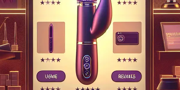 A modern online storefront showcasing a variety of high-quality adult products in a warm, inviting atmosphere.